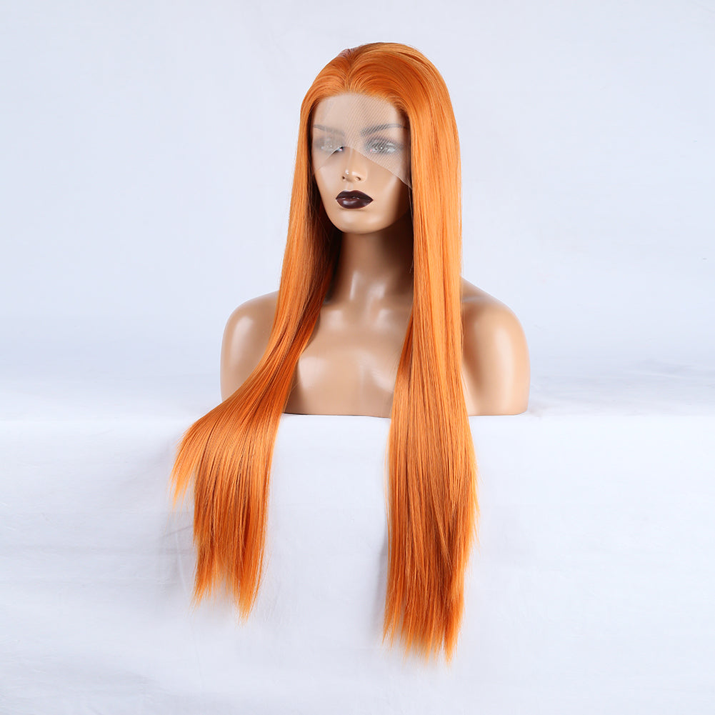Ritzy Orange Front Lace Wig-Lace Front Wig-UNIQSO Canada
