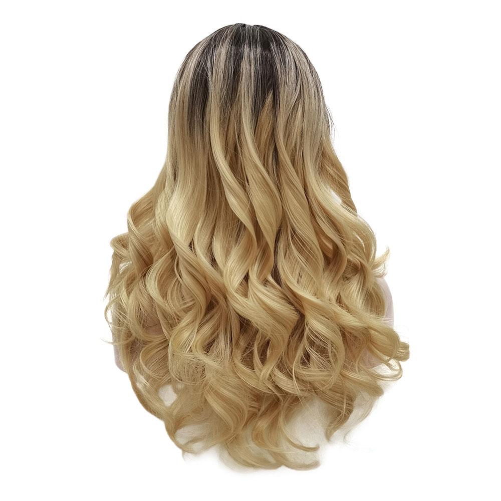 Rooted Dusty Blonde Long Wavy Daily Wig-Daily Wig-UNIQSO Canada