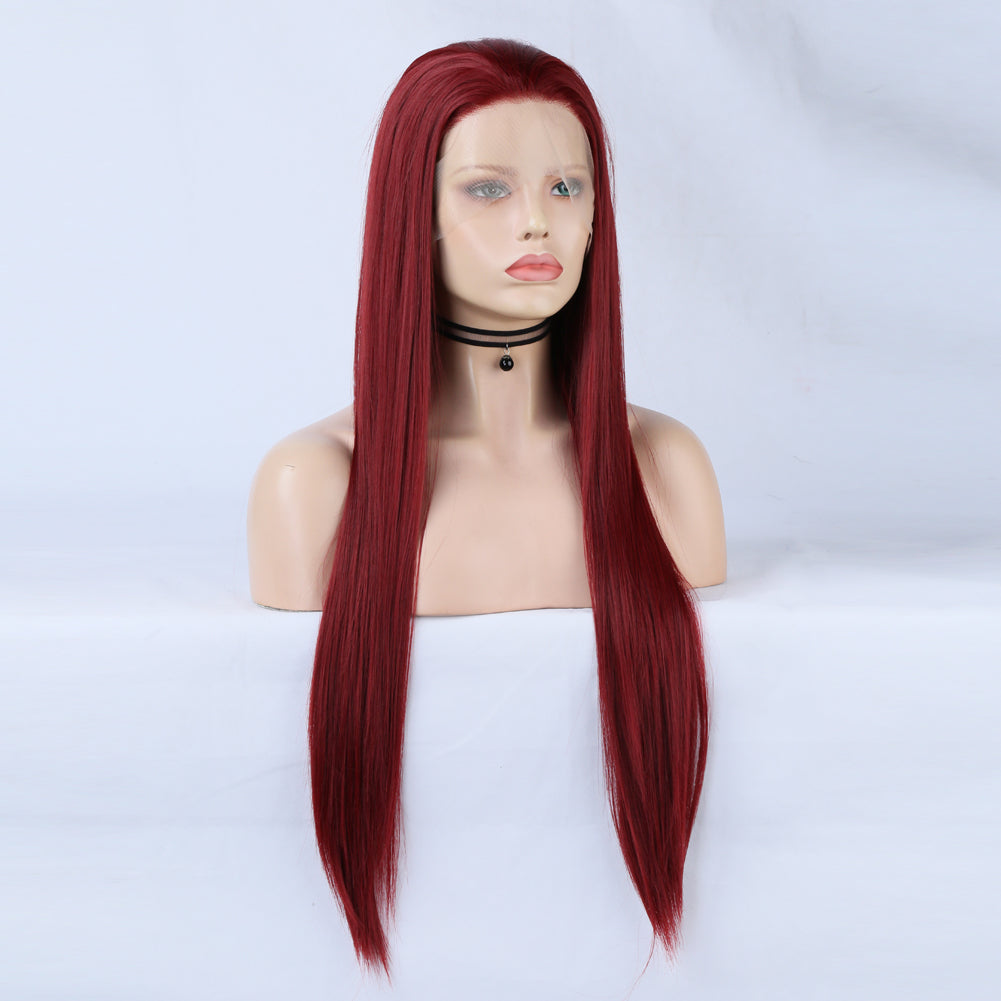 Royal Scarlet Front Lace Wig-Lace Front Wig-UNIQSO Canada