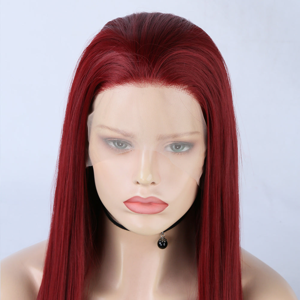 Royal Scarlet Front Lace Wig-Lace Front Wig-UNIQSO Canada