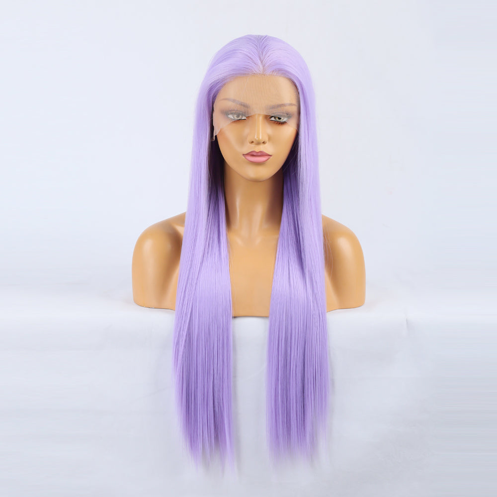 Sassy Shades Light Purple Front Lace Long Straight Wig-Lace Front Wig-UNIQSO Canada
