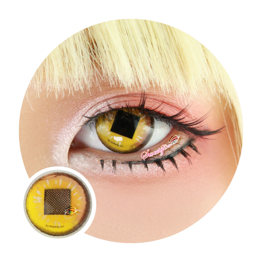 Sweety Anime Diamond Yellow (1 lens/pack)-Colored Contacts-UNIQSO Canada