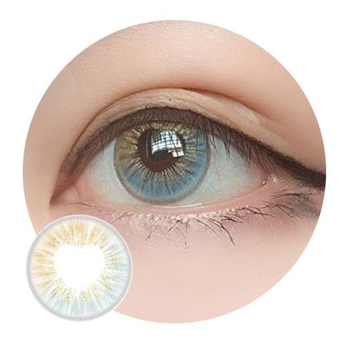 Sweety Anime Shining Heart Blue Brown (1 lens/pack)-Colored Contacts-UNIQSO Canada