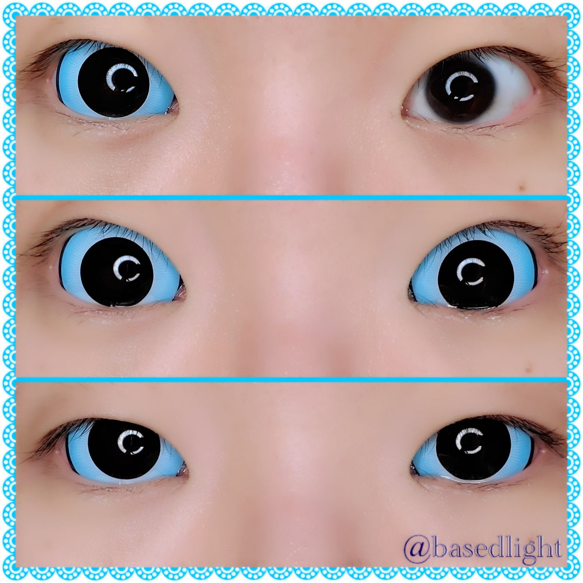 Sweety Blue Doll Sclera Contacts (1 lens/pack)-Sclera Contacts-UNIQSO Canada