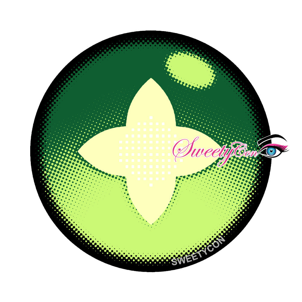Sweety Clover Green (1 lens/pack)-Colored Contacts-UNIQSO Canada