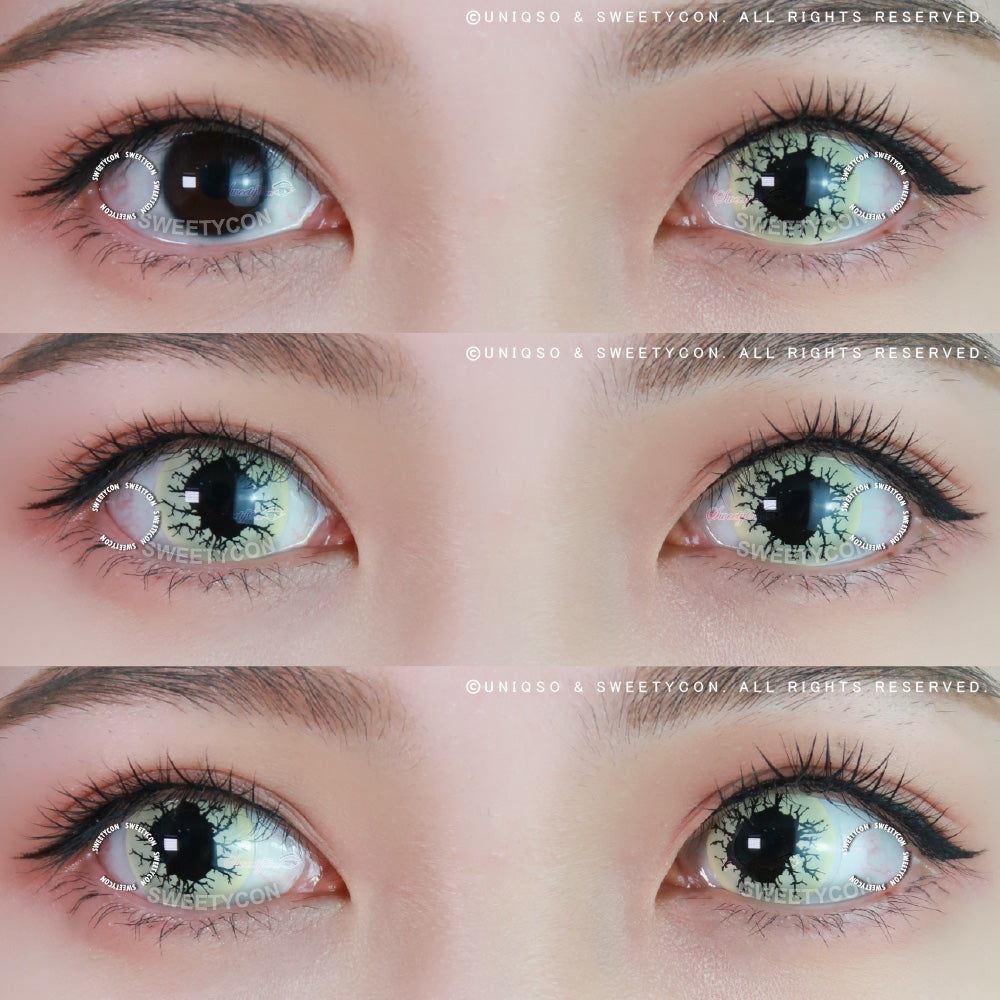 Sweety Crazy Black Rage (1 lens/pack)-Crazy Contacts-UNIQSO Canada