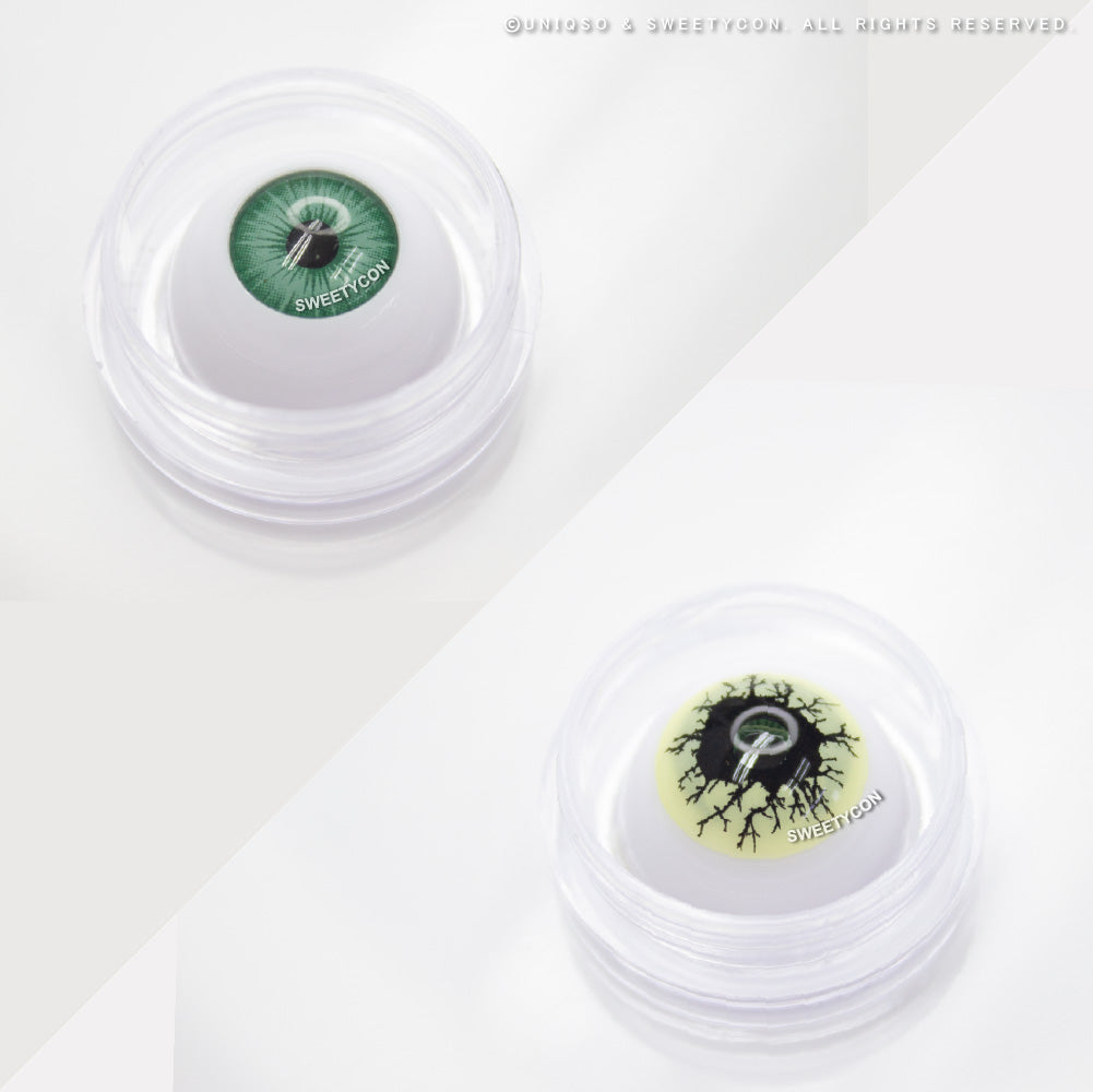 Sweety Crazy Black Rage (1 lens/pack)-Crazy Contacts-UNIQSO Canada