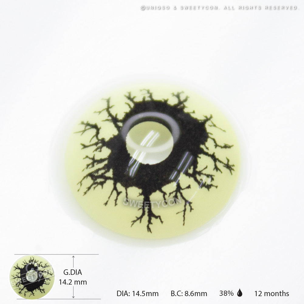 Sweety Crazy Black Rage (1 lens/pack)-Crazy Contacts-UNIQSO Canada