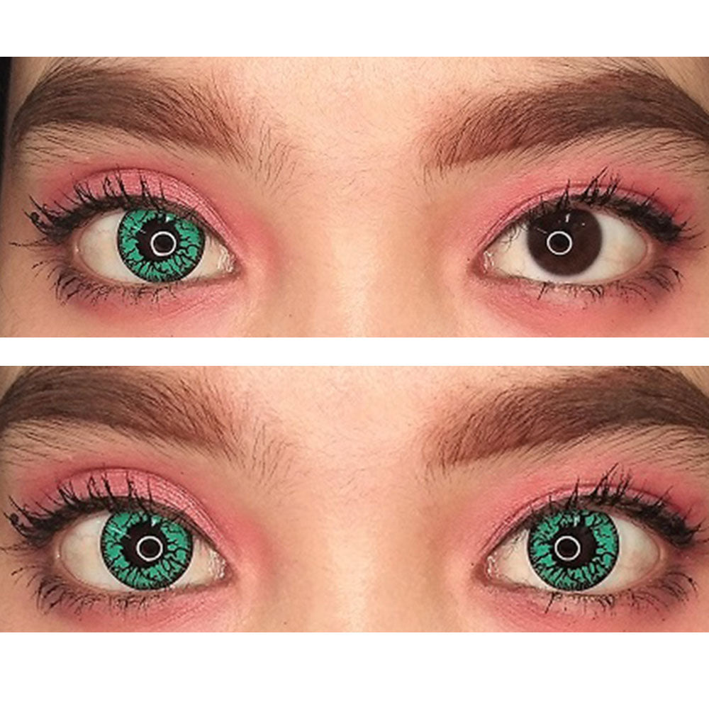 Sweety Crazy Green Blood Eyes (1 lens/pack)-Crazy Contacts-UNIQSO Canada
