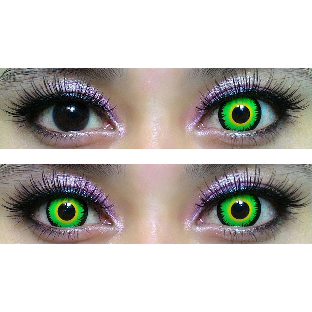 Sweety Crazy Green Werewolf (1 lens/pack)-Crazy Contacts-UNIQSO Canada