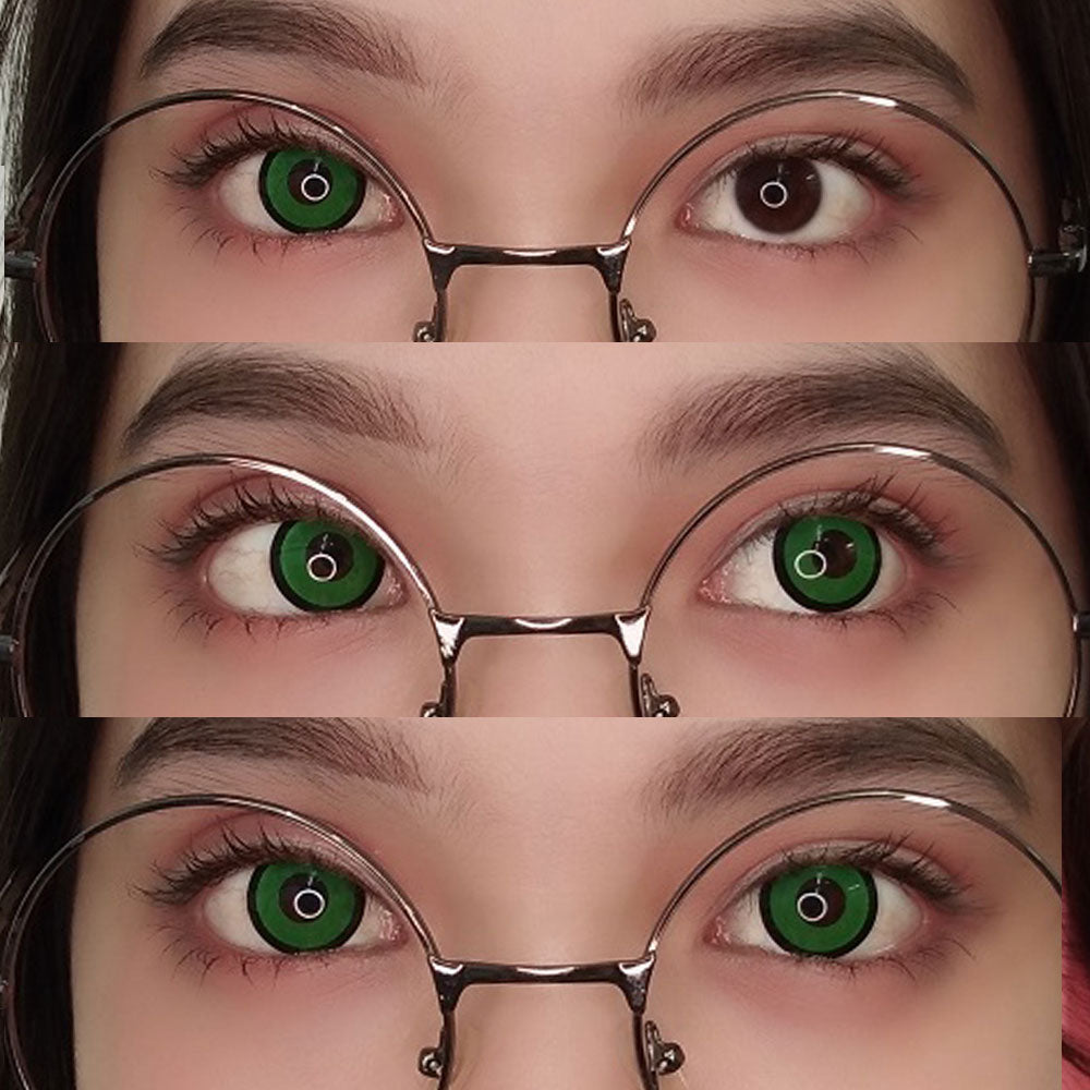 Sweety Crazy Green Zombie / Manson (1 lens/pack)-Crazy Contacts-UNIQSO Canada
