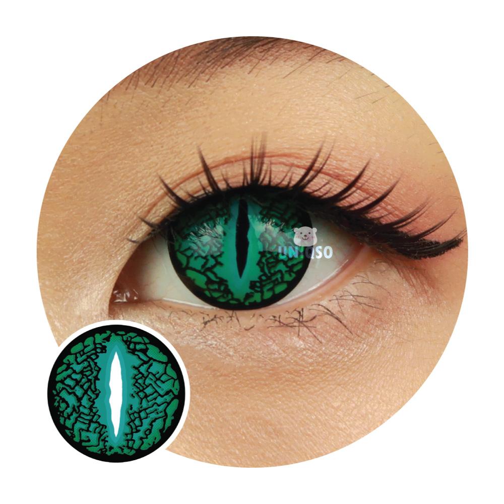 Sweety Crazy Lizard Eye Green (1 lens/pack)-Crazy Contacts-UNIQSO Canada