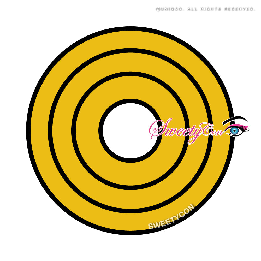 Sweety Crazy Yellow Rings (1 lens/pack)-Crazy Contacts-UNIQSO