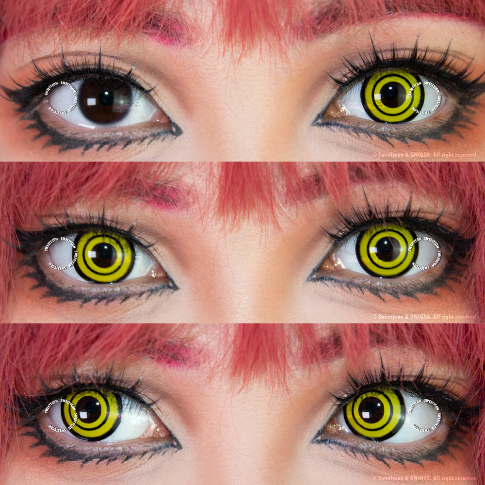 Sweety Crazy Yellow Rings V3 (1 lens/pack)-Crazy Contacts-UNIQSO Canada