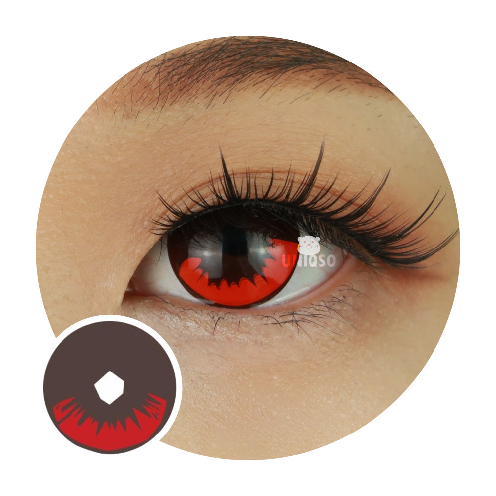 Sweety Demon Killer - Burning Fire (1 lens/pack)-Colored Contacts-UNIQSO