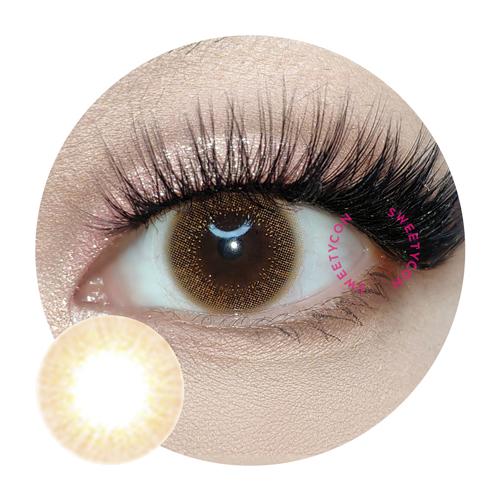 Sweety Glitter Mousse Brown (1 lens/pack)-Colored Contacts-UNIQSO Canada