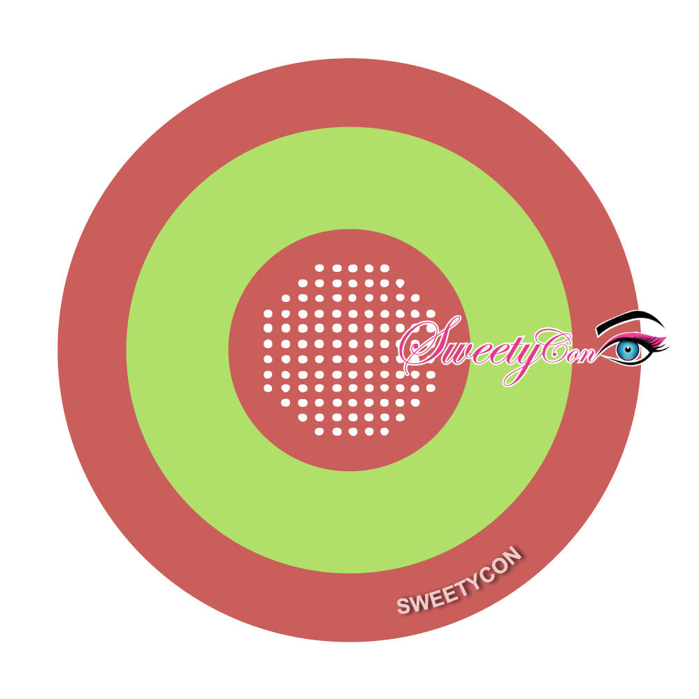 Sweety Mini Sclera Cyber Green (1 lens/pack)-Mini Sclera Contacts-UNIQSO Canada