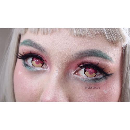 Sweety Momo Heart (1 lens/pack)-Colored Contacts-UNIQSO