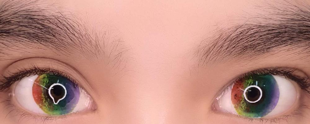 Sweety Multil Rainbow II (1 lens/pack)-Colored Contacts-UNIQSO Canada
