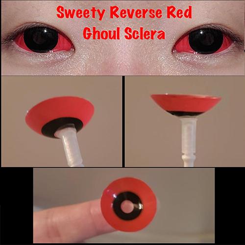 Sweety Reverse Red Ghoul Sclera Contacts (1 lens/pack)-Sclera Contacts-UNIQSO Canada