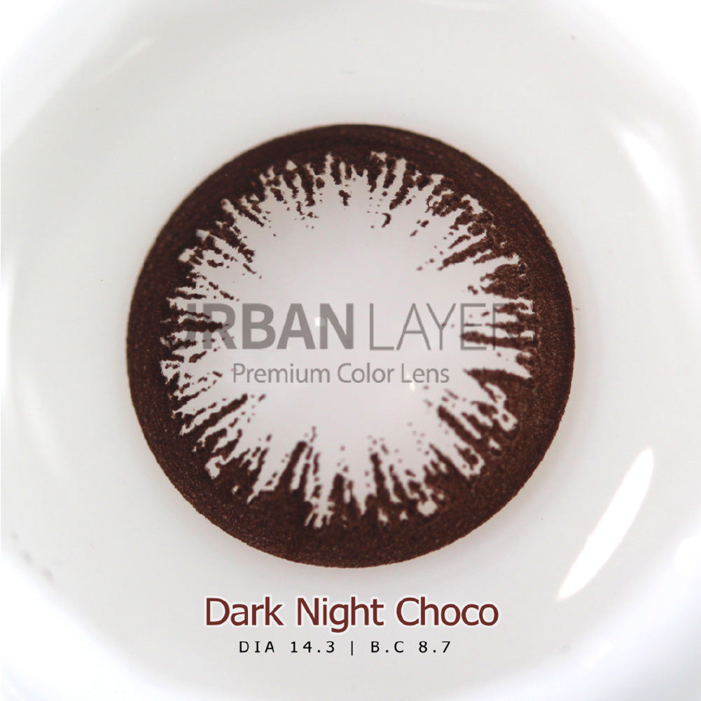 Urban Layer Dark Night Choco (1 lens/pack)-Colored Contacts-UNIQSO Canada