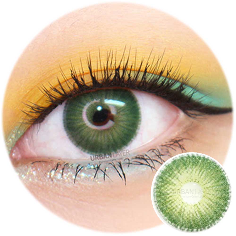 Urban Layer New York Green - NEW (1 lens/pack)-Colored Contacts-UNIQSO Canada