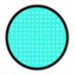 Sweety Crazy Cyan Mesh / Blue Screen with Black Rim (1 lens/pack)-Crazy Contacts-UNIQSO