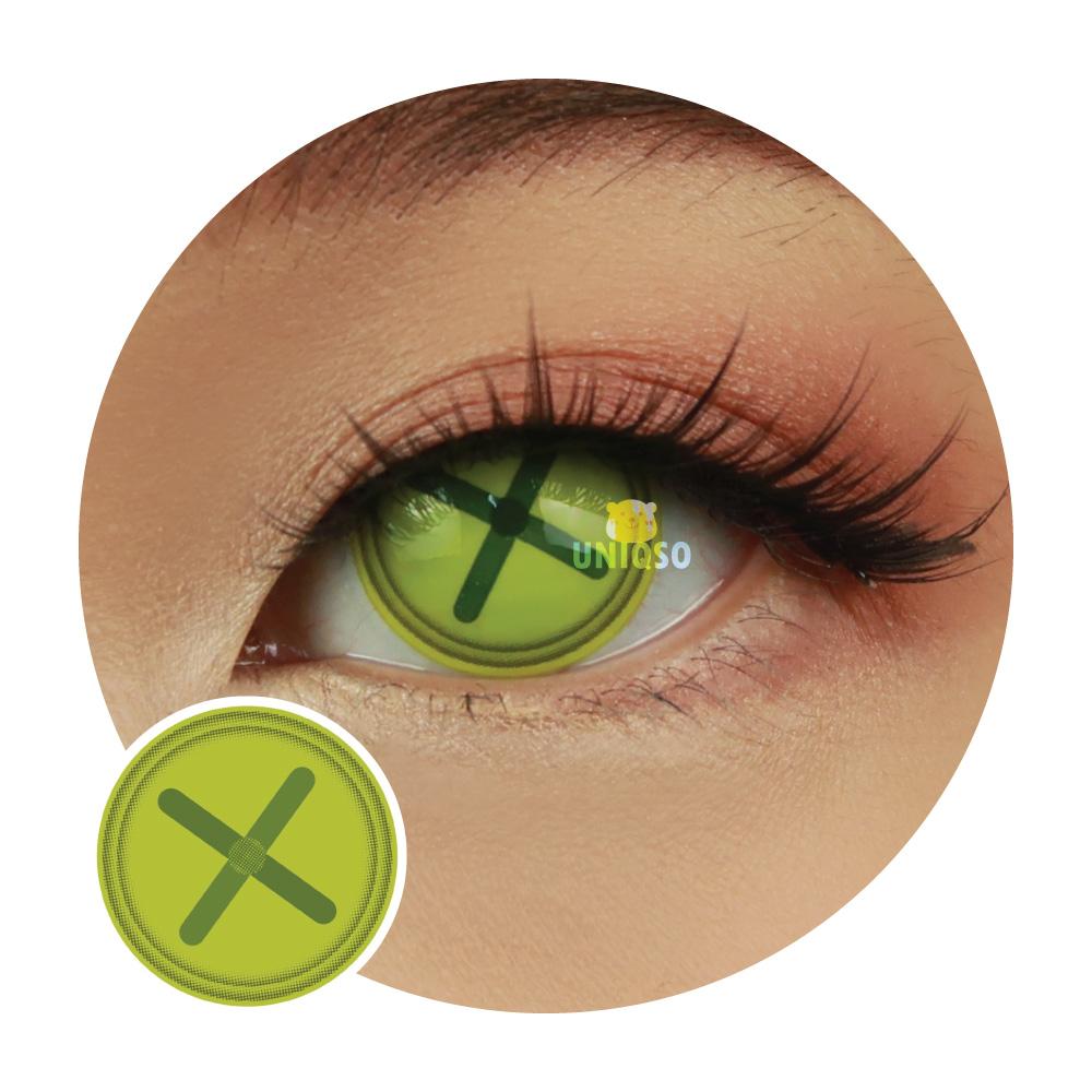 Sweety Crazy Button Eye Green (1 lens/pack)-Crazy Contacts-UNIQSO