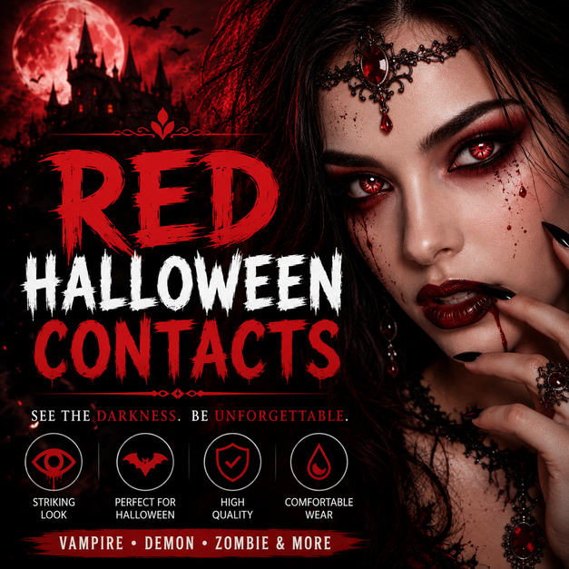 Red Halloween Contacts Canada