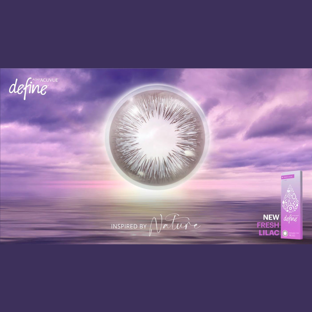 1-Day Acuvue Define Fresh Lilac (30 lenses/pack)-Colored Contacts-UNIQSO Canada