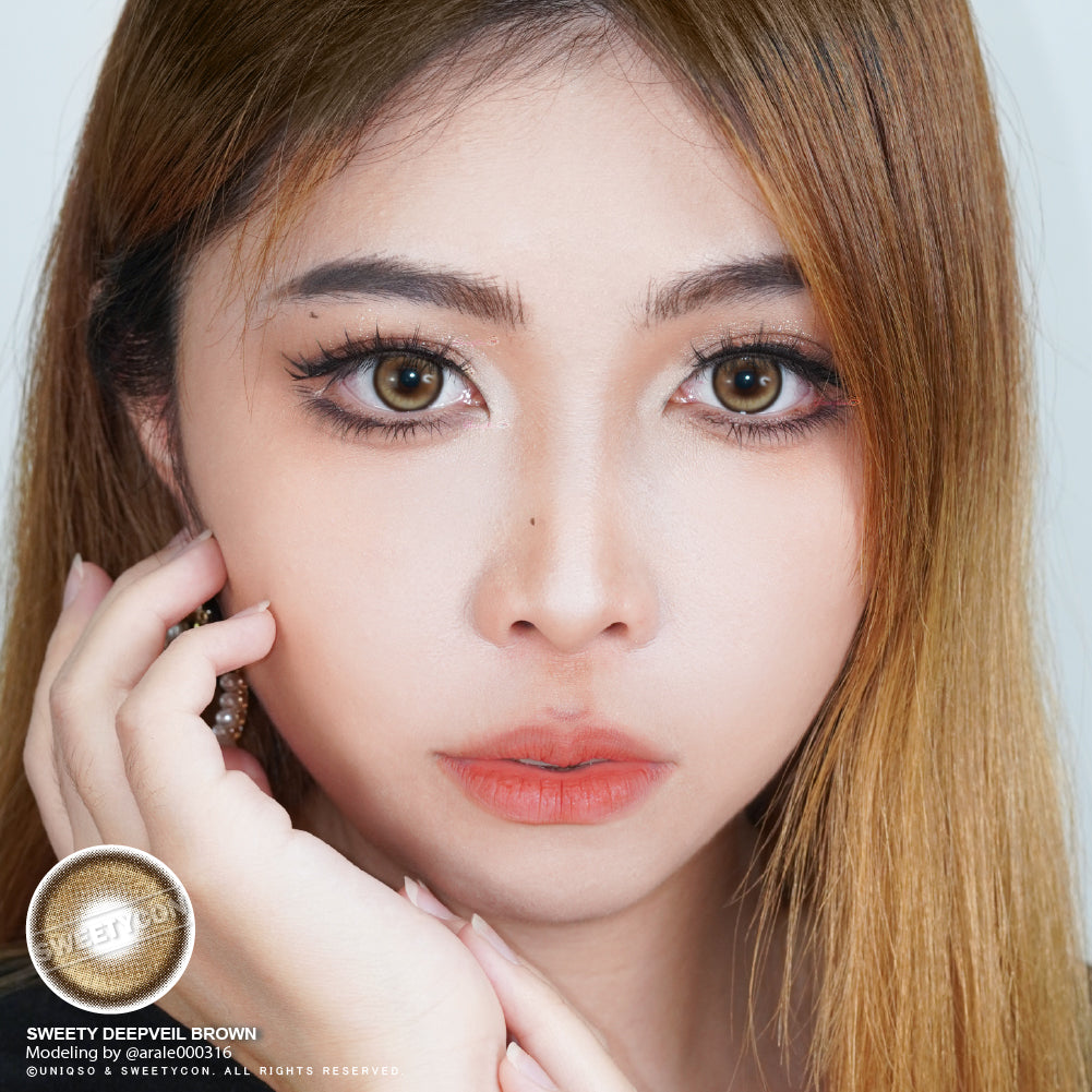 1 Day Sweety Deepveil Brown (2 or 10 lenses/pack)-Colored Contacts-UNIQSO Canada