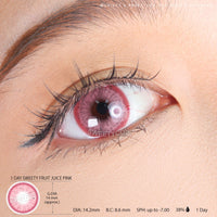 1 Day Sweety Fruit Juice Pink (2 or 10 lenses/pack)-Colored Contacts-UNIQSO Canada