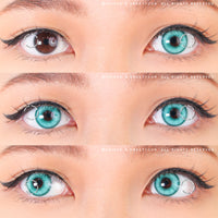 1 Day Sweety Star Tears Cyan Green (2 or 10 lenses/pack)-Colored Contacts-UNIQSO Canada