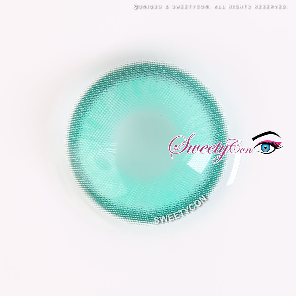 1 Day Sweety Star Tears Cyan Green (2 or 10 lenses/pack)-Colored Contacts-UNIQSO Canada