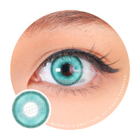 1 Day Sweety Star Tears Cyan Green (2 or 10 lenses/pack)-Colored Contacts-UNIQSO Canada