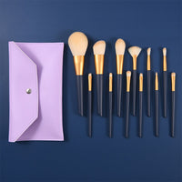 12PCS Natural Hair Makeup Brushes-Makeup Brushes-UNIQSO Canada