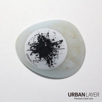 Sweety Mini Sclera Black Splash (1 lens/pack)-Mini Sclera Contacts-UNIQSO