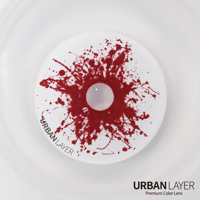 Sweety Mini Sclera Red Splash (1 lens/pack)-Mini Sclera Contacts-UNIQSO