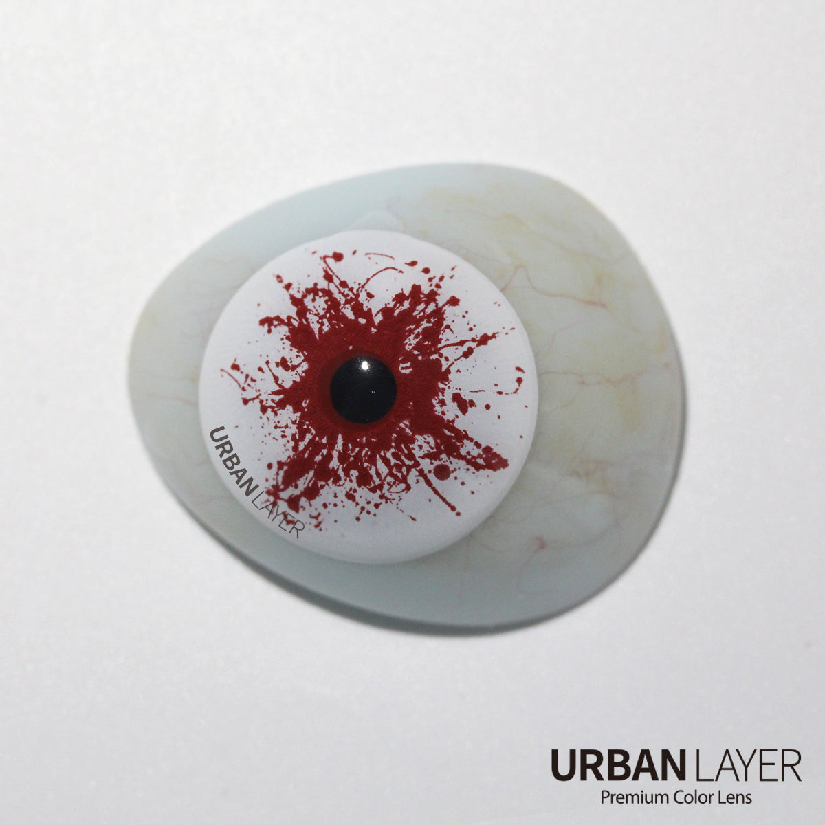 Sweety Mini Sclera Red Splash (1 lens/pack)-Mini Sclera Contacts-UNIQSO