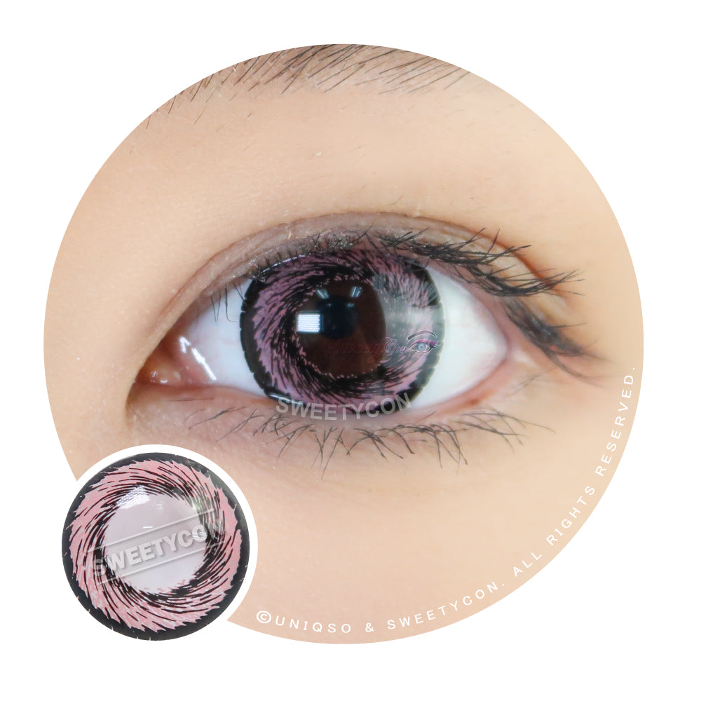 Barbie Hanabi Pink (1 lens/pack)-Colored Contacts-UNIQSO