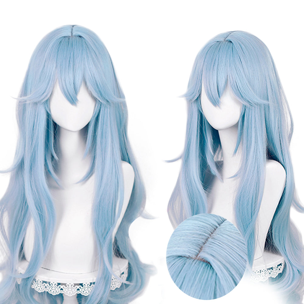 Cosplay Wig - Rebuild of Evangelion EVA - Ayanami Rei-Cosplay Wig-UNIQSO