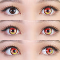 Anime Fire by KleinerPixel (1 lens/pack)-Colored Contacts-UNIQSO Canada