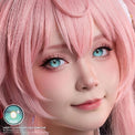 Sweety x Eyesinger Aqua Gemstone (2 lenses/pack)-Colored Contacts-UNIQSO Canada