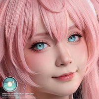 Sweety x Eyesinger Aqua Gemstone (2 lenses/pack)-Colored Contacts-UNIQSO Canada