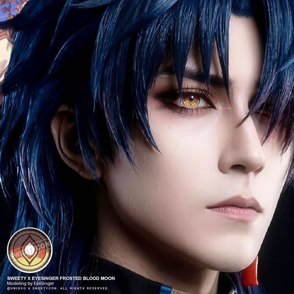 Sweety x Eyesinger Frosted Blood Moon (2 lenses/pack)-Colored Contacts-UNIQSO Canada