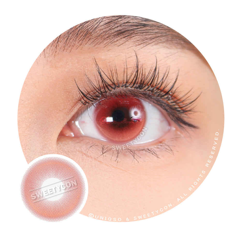 Sweety Monaco Red (1 lens/pack)-Colored Contacts-UNIQSO