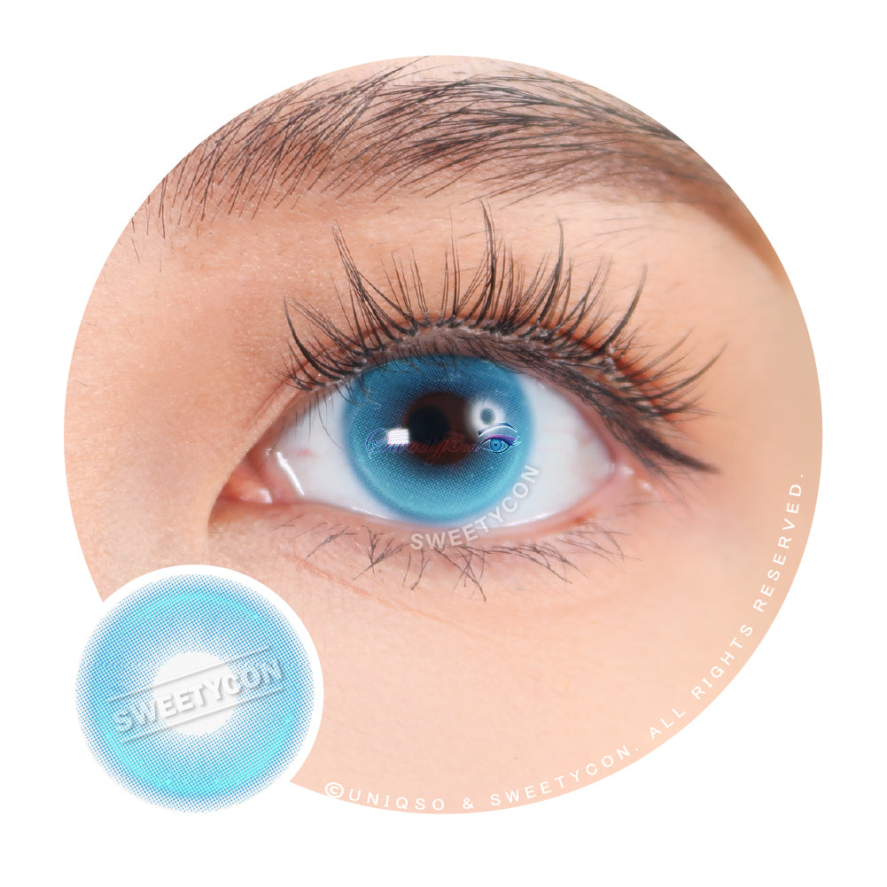 Sweety Monaco Blue (1 lens/pack)-Colored Contacts-UNIQSO Canada