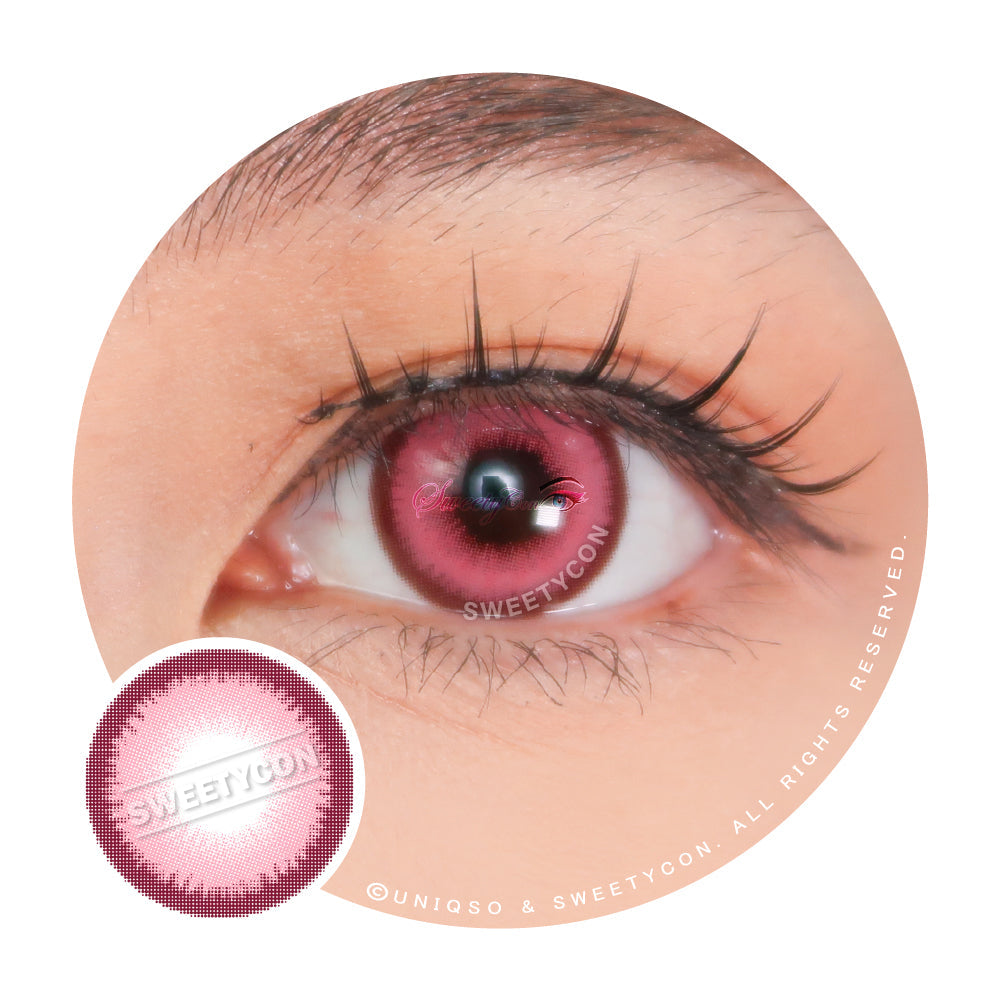 Sweety Halo Pink (1 lens/pack)-Colored Contacts-UNIQSO Canada