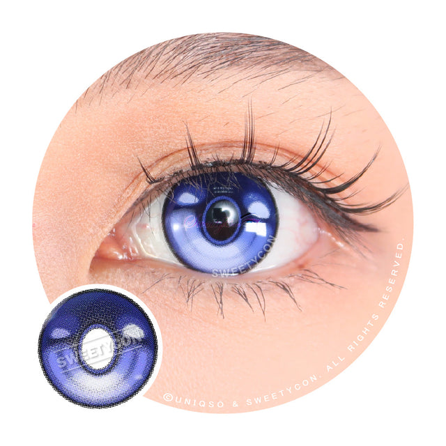 Sweety x Eyesinger Indigo Thunder Eye (2 lenses/pack)-Colored Contacts-UNIQSO Canada
