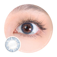 Sweety 3 Tones Blue Hazel (1 lens/pack)-Colored Contacts-UNIQSO